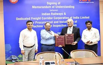 ट्रेन सुरक्षा के लिए भारतीय रेलवे और DFCCIL ने AI/ML निरीक्षण प्रणाली हेतु समझौता किया