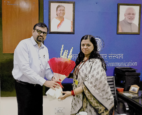 डॉ प्रज्ञा पालीवाल गौड़ ने आईआईएमसी में कुलपति का कार्यभार संभाला