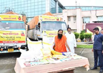 रक्षा बंधन पर रक्षा का संकल्प, धराली, उत्तरकाशी आपदा प्रभावितों के लिए पतंजलि ने भेजी राहत सामग्री