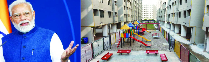 प्रधानमंत्री मोदी का दो दिवसीय दौरा 25 अगस्त से: मोदी अहमदाबाद में पीएम आवास योजना (शहरी) के 1449 आवासों और 130 दुकानों का करेंगे लोकार्पण