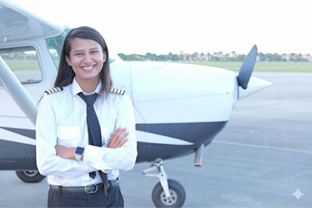 नारी शक्ति  की उड़ान : अहमदाबाद की 23 वर्षीय विधि परमार ने गुजरात सरकार की योजना द्वारा पयलट बनने का बचपन का सपना पूरा किया