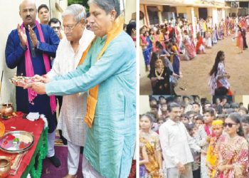 हिंदी हाई स्कूल शाहपुर में नवरात्रि उत्सव की धूम, गरबा आयोजन ने बांधा समां