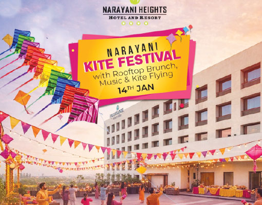 नारायणी हाइट्स में मनाया जाएगा ‘काइट फेस्टिवल’ रूफटॉप ब्रंच और म्यूजिक के साथ उत्तरायण का जश्न